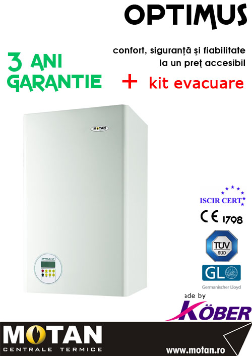 Centrala termica marca MOTAN model OPTIMUS C15 SPV 24 Kw